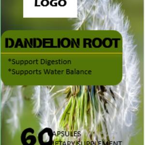 Suplemento de Extracto de Raíz de Diente de León 500mg en Cápsulas, Marca Privada, Venta Caliente, ODM OEM - Product Image 2