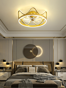 Candelabro <span class=keywords><strong>ventilador</strong></span> de techo led con luz y control remoto Niños niñas Dormitorio Habitación Luz Lámpara DE <span class=keywords><strong>VENTILADOR</strong></span> DE CORONA DE LUJO - Product Image 5