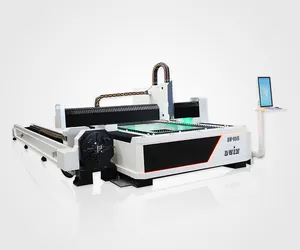 Mesin pemotong Laser terintegrasi, tabung pelat tunggal 2000 w 4000 W untuk baja tahan karat aluminium