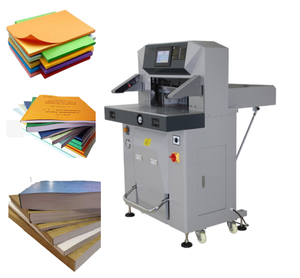 Doble 100 totalmente automático de alta resistencia hidráulica A4 A3 A2 A1 tamaño copiadora artesanía guillotina máquina cortadora de papel precio - Product Image 1