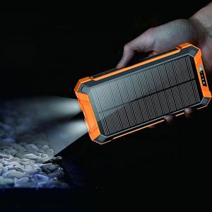 Năng lượng mặt trời ngân hàng điện 30000 mAh, không dây di động sạc năng lượng mặt trời bảng điều khiển bên ngoài pin Type-C 5V kép USB với đèn pin LED - Product Image 3