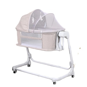 Berceau électrique à bascule automatique <span class=keywords><strong>pour</strong></span> bébé avec commande, réglage multi-vitesses, lit d'appoint - Product Image 1