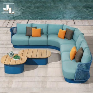 أثاث فندق حديث خارجي بإطار من الألومنيوم مقاوم للماء من قماش الفيلا حديقة الفناء أثاث مفتوح في الهواء الطلق - Product Image 5