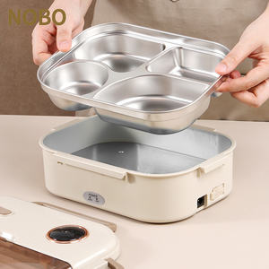 Display Touch temperatura 304 scatola per il pranzo in acciaio inossidabile, a prova di perdite senza acqua necessaria scatola per il pranzo <span class=keywords><strong>elettrico</strong></span> per ufficio e scuola - Product Image 6