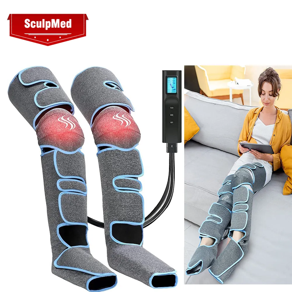 Dispositivo de drenaje linfático para piernas, masajeador corporal para la circulación sanguínea, 360 grados, relajación muscular, 2022