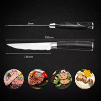 Couteaux à steak personnalisés-Couteaux de chef OEM/ODM personnalisés avec logo