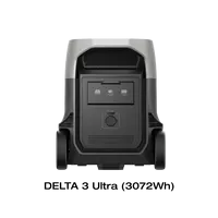 DELTA 3 Ultra Générateur Solaire Portable de Recharge, Station d'Énergie Externe pour la Maison, le Camping et les Véhicules Récréatifs, Contrôleur MPPT, UE