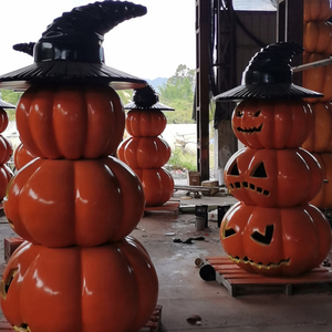 Esculturas Gigantes de Calabaza de Resina <span class=keywords><strong>para</strong></span> Halloween, Calabazas de Fibra de Vidrio <span class=keywords><strong>para</strong></span> Decoración de Eventos en Parques y Fiestas - Product Image 3