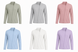 Veste de protection solaire <span class=keywords><strong>ultra</strong></span>-légère et respirante BreezeShell UPF50+ pour femmes, fermeture éclair asymétrique, col montant, ventilation découpée au laser - Product Image 4