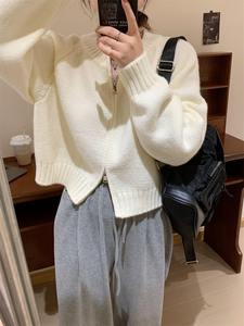 Cardigan en maille de <span class=keywords><strong>mohair</strong></span> à col irrégulier court, décoration florale, à nouer, couleur bonbon, doublure en laine, unisexe, automne-hiver, nouveauté - Product Image 5