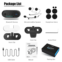 Casque d'intercom pour moto FreedConn TCOM VB, étanche, sans fil, avec radio FM