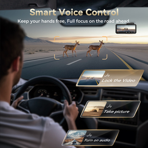 Redtiger nhà phân phối F77 tầm nhìn ban đêm kép 4k Mini Dash máy ảnh phía trước và phía sau với wifi gps xe hộp đen - Product Image 5