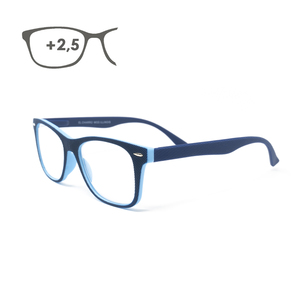 Gafas de lectura Illinois Blue con aumento de +2.5 - Product Image 1