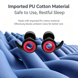 Bouchons d'oreilles réutilisables en silicone pour la <span class=keywords><strong>protection</strong></span> <span class=keywords><strong>auditive</strong></span>, réduction du bruit, avec étui étanche pour le sommeil, les voyages, les concerts, personnalisables - Product Image 3