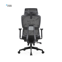 Chaise de bureau ergonomique avec dossier haut et appui-tête réglable