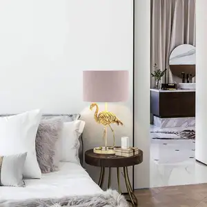 Luminária de cabeceira pássaro design de moda, lâmpada de mesa, decoração de luxo, flamingo, recém-chegado, 2022