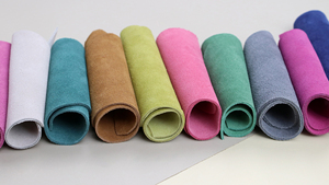 Pezzi di vera <span class=keywords><strong>pelle</strong></span> <span class=keywords><strong>scamosciata</strong></span> di mucca scarti di tessuto in <span class=keywords><strong>pelle</strong></span> <span class=keywords><strong>scamosciata</strong></span> fai da te per artigianato di circa 6*6 - Product Image 2