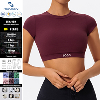 Chemises de yoga personnalisées pour femmes, sportives, très extensibles, respirantes, écologiques, effet ventre plat, ultra douces pour le yoga et le Pilates