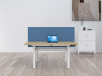 Bureau debout OMNI avec système anti-collision, bureau électrique à double moteur pour position assise-debout, bureau intelligent avec mémoire de position prédéfinie