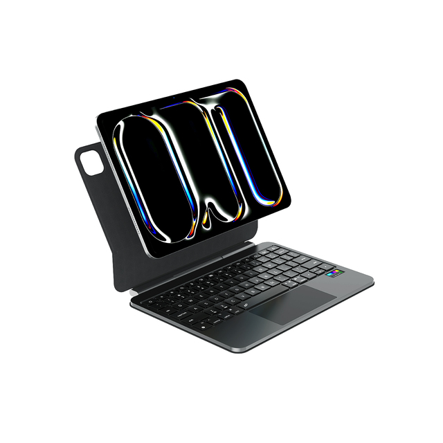 2026 Magic 7-RGB Backlit Scissor Switch Anti-Ghosting Wireless Keyboard Case for iPad Air 11-inch/Air 4/5 iPad Pro 11-inch