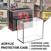 Boîtier de protection en acrylique moderne pour Elite Trainer Box, protection UV, design renforcé transparent, léger pour un transport facile