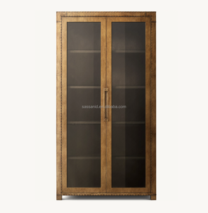 Buffet français de conception de la Renaissance sassanide salon antique armoire en verre plaqué laiton d'<span class=keywords><strong>Orsay</strong></span> - Product Image 1