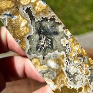 Tour de cristal de jaspe océanique naturel en gros, ornement décoratif en pierre précieuse, cadeau idéal pour les anniversaires et la Saint-Valentin - Product Image 2