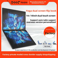 Nouvel Ordinateur Portable de Jeu Professionnel 2-en-1 TouchYoga 2025 à Double Écran Tactile 14+14 Intel Métal Vente Chaude Anglais
