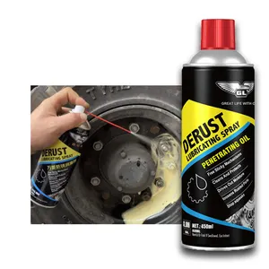 450ml hot sale fast delivery all purpose anti rust lubricant rust remover spray penetrant oil