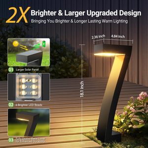 <strong>Solar</strong> <strong>Garden</strong> <strong>Lights</strong> Outdoor Pathway <strong>Lights</strong> Bright Outdoor LED <strong>Solar</strong> Lamp For Yard Driveway Walkway Landscape Lighting - Product Image 4