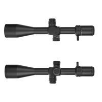 Lunette de tir tactique Bowei 6-24X50 FFP avec lentille optique HD, tube de 30 mm, illumination rouge et parallaxe latérale