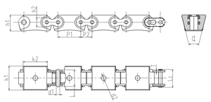 Chaînes en acier inoxydable EVER-POWER pour machines agricoles, destinées au recyclage de films plastiques - Product Image 4