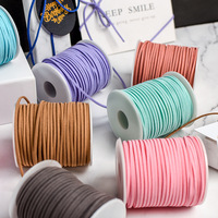 Haute qualité personnalisé boîte-cadeau décoration ruban coréen velours daim cuir corde Bouquet cadeau emballage ruban chaîne