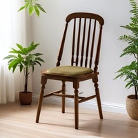 Chaise de salle à manger Napoléon de style français, dossier en bois massif, rembourrage doux, luxe léger, meubles de salle à manger pour la maison, hôtel, événement de mariage