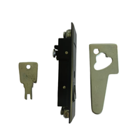 OEM en alliage de zinc noir MS603-1 bouton de verrouillage d'armoire serrure à ressort armoire de lutte contre l'incendie serrure d'avion avec clé déverrouiller boîte de distribution
