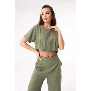 Mono Utilitario de Cintura Alta para Mujer con Cremallera Desmontable, Transpirable, Ligeramente Elástico, Negro, para Uso Diario - Product Image 1