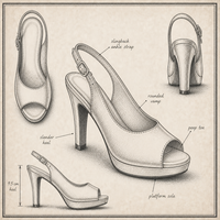 Sepatu Hak Tinggi Stiletto Platform Slingback Kulit Buaya Hitam Ukuran Besar Elegan untuk Pesta Koktail, Kerja Kantor, Kencan Malam