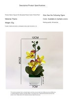 Offre Spéciale Fleur Artificielle Quatre Phalaenopsis En Pot Naturel À La Recherche Phalaenopsis Fleurs Avec Vase pour Hôtel Cour Décor