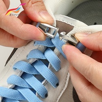 Lacet de verrouillage croisé en métal verrouillable sans attache promotionnel sans attaches avec clip à boucle à pression