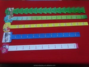 Product Display <b>Hook</b> Strips for Supermarket Retail Merchandising <b>Clips</b> 12 <b>Hooks</b> Snack Hanging Strips with Label Header - Product Image 6