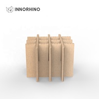Séparateur de protection d'expédition en carton ondulé réutilisable à 16 cellules avec boîte de partitionnement personnalisée robuste et écologique