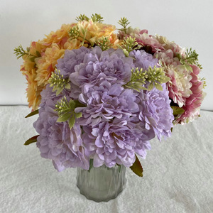 Ramos de Crisantemos Artificiales Suzume Ii, 10 Cabezas Cada Uno, para Decoración de Bodas, Hogar, Fotografía y Paisajismo - Product Image 2