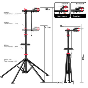 Support d'entretien de vélo en acier réglable et peu encombrant OEM 2025: support de travail pliable pour vélo pour un rangement compact - Product Image 4