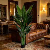 Großhandel Hochzeits-Gastgeschenke Künstliche Paradiesvogelblume aus Kunststoff Realistische Künstliche Bäume für Veranstaltungen Feiertage Weihnachtsfeier Dekoration