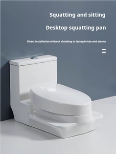 Inodoro <span class=keywords><strong>de</strong></span> doble propósito en cuclillas Cambiado a inodoro Escritorio integrado Inodoro en cuclillas sin pozo Montado abierto <span class=keywords><strong>de</strong></span> doble propósito - Product Image 3