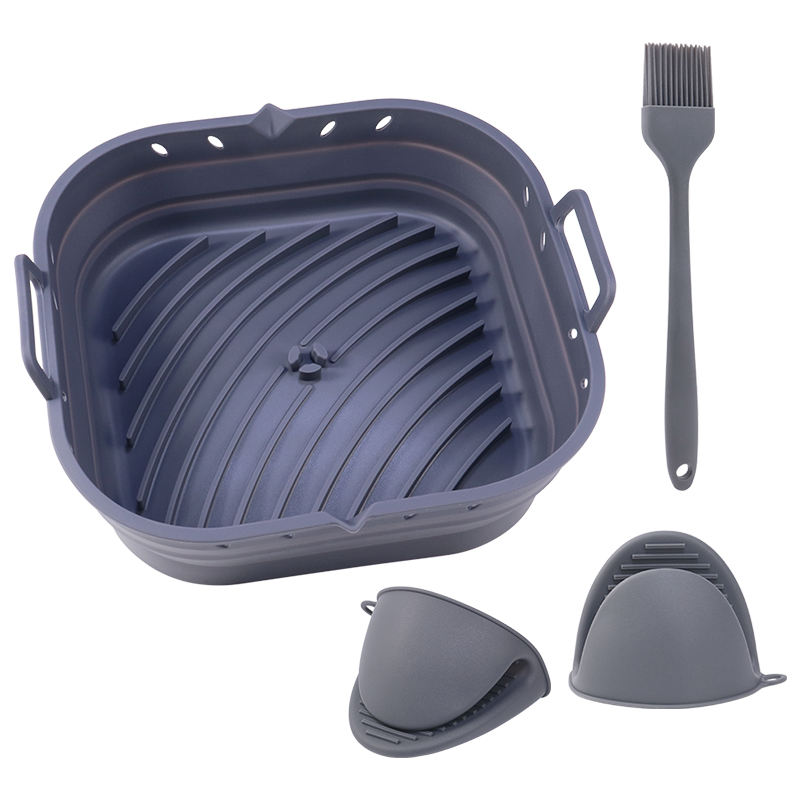Grey with oven mitts&pastry brush