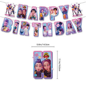 Ensemble de décorations pour fête d'<span class=keywords><strong>anniversaire</strong></span> sur le thème des jeux vidéo, comprenant une bannière joyeux <span class=keywords><strong>anniversaire</strong></span>, des ballons, des décorations pour cupcakes pour les fêtes de jeux pour enfants - Product Image 4