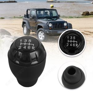 Poignée de levier de vitesses noire ergonomique en plastique pour Jeep Wrangler JK 2007-2018, 6 vitesses - Product Image 1