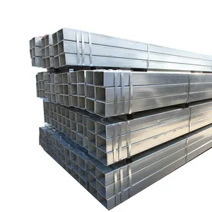 BS EN 10219 Hot Dipped ERW S235JR Galvanized Square Iron Steel Tube Price