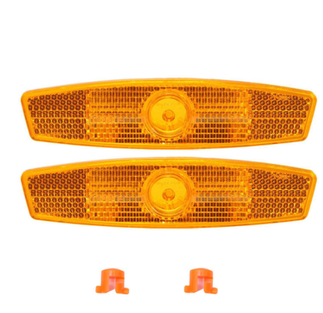 2 шт. Универсальный обод колеса Безопасность Открытый прочный предупреждающий пластиковый велосипед Легкая установка спицы светоотражающий лист